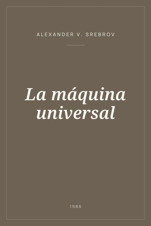 Portada de La máquina universal