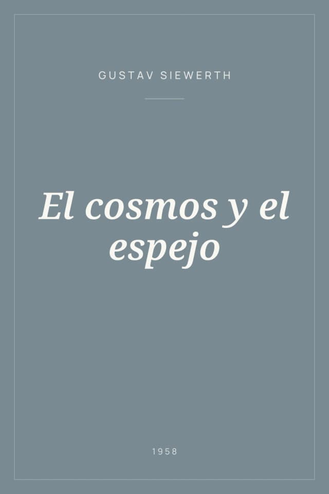 Portada de El cosmos y el espejo