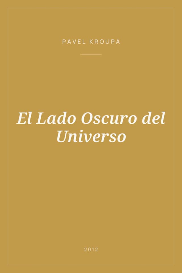 Portada de El Lado Oscuro del Universo