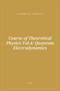 Portada de Course of Theoretical Physics Vol.4: Quantum Electrodynamics