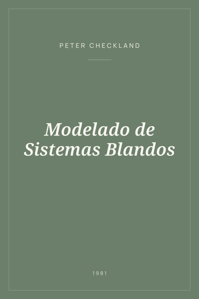 Portada de Modelado de Sistemas Blandos