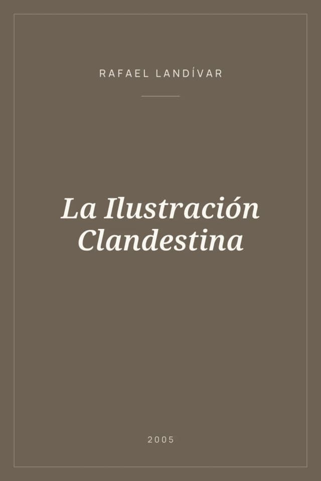 Portada de La Ilustración Clandestina