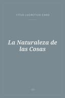 Portada de La Naturaleza de las Cosas