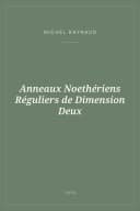 Portada de Anneaux Noethériens Réguliers de Dimension Deux