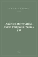 Portada de Análisis Matemático. Curso Completo. Tomo I y II