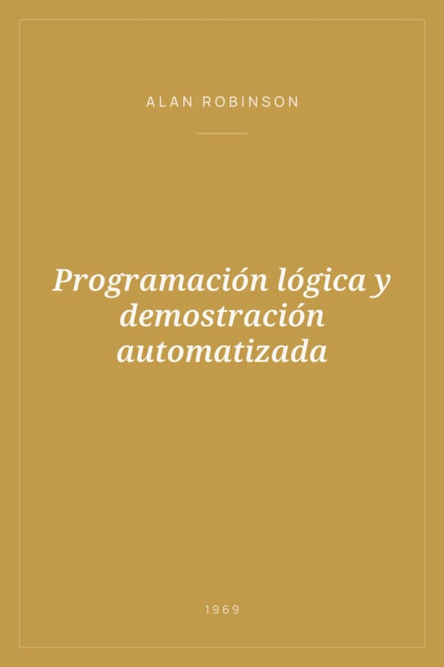 Portada de Programación lógica y demostración automatizada