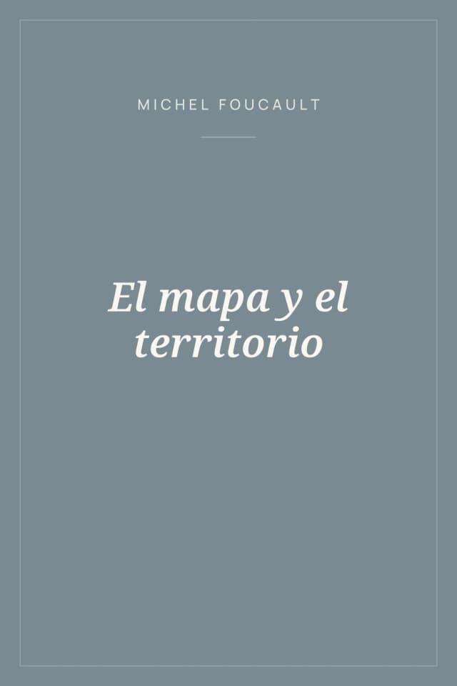 Portada de El mapa y el territorio
