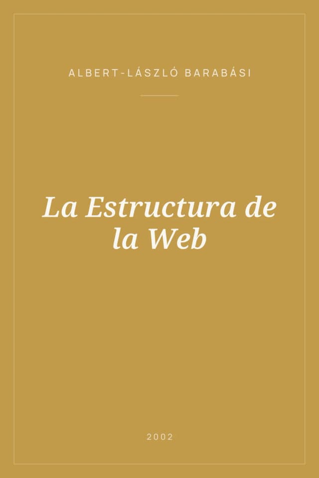 Portada de La Estructura de la Web