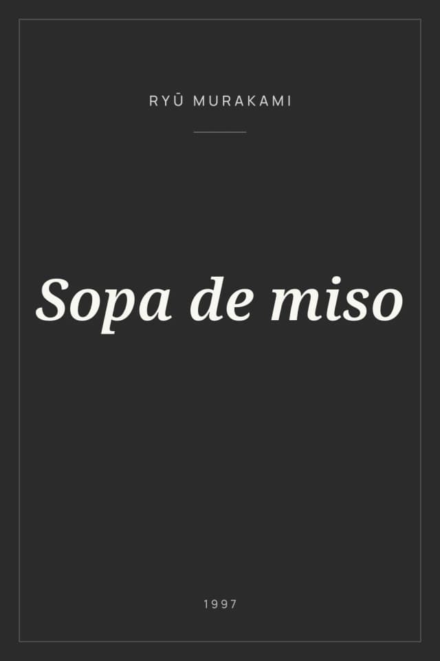 Portada de Sopa de miso