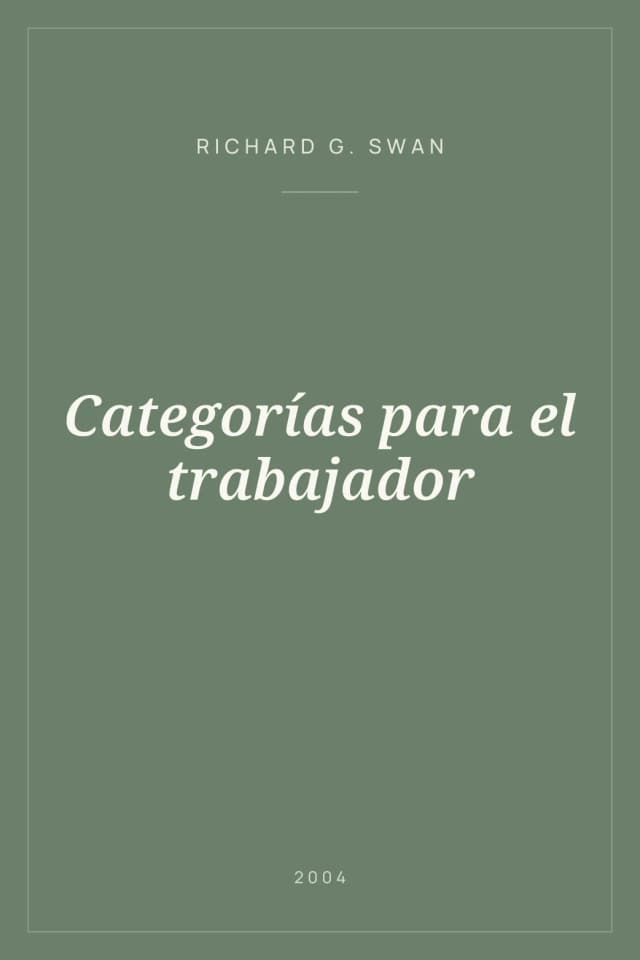 Portada de Categorías para el trabajador