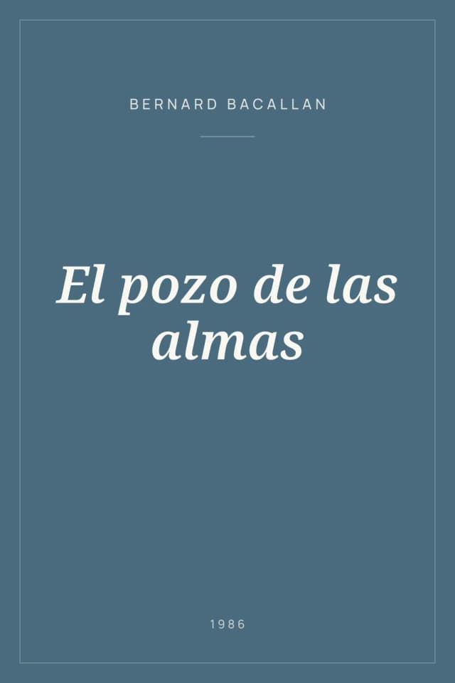 Portada de El pozo de las almas