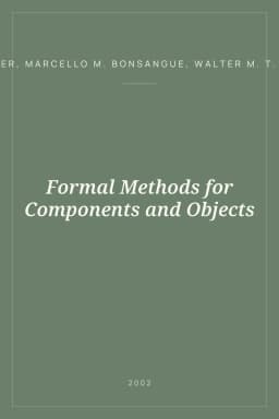 Portada de Formal Methods for Components and Objects