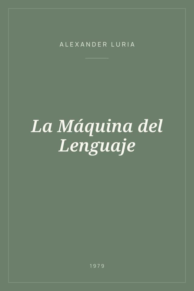 Portada de La Máquina del Lenguaje