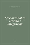Portada de Lecciones sobre Medida e Integración