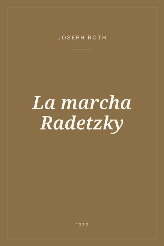Portada de La marcha Radetzky