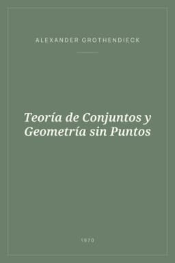 Portada de Teoría de Conjuntos y Geometría sin Puntos