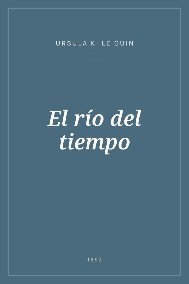 Portada de El río del tiempo