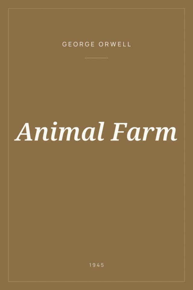 Portada de Animal Farm