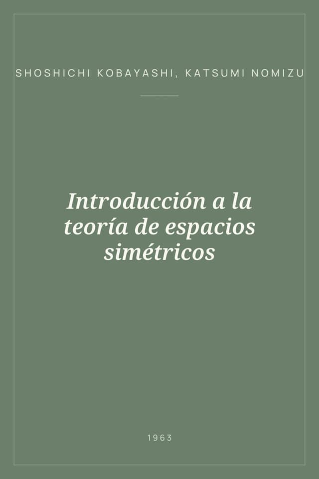 Portada de Introducción a la teoría de espacios simétricos