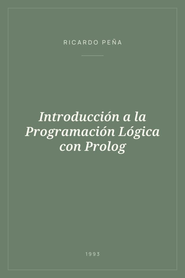 Portada de Introducción a la Programación Lógica con Prolog