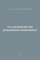 Portada de La constitución del pensamiento matemático