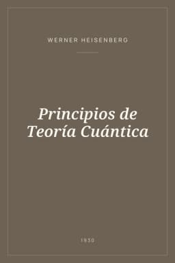 Portada de Principios de Teoría Cuántica