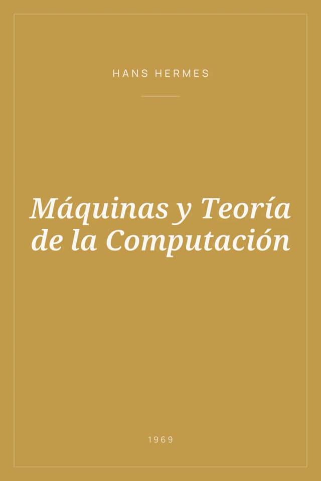 Portada de Máquinas y Teoría de la Computación