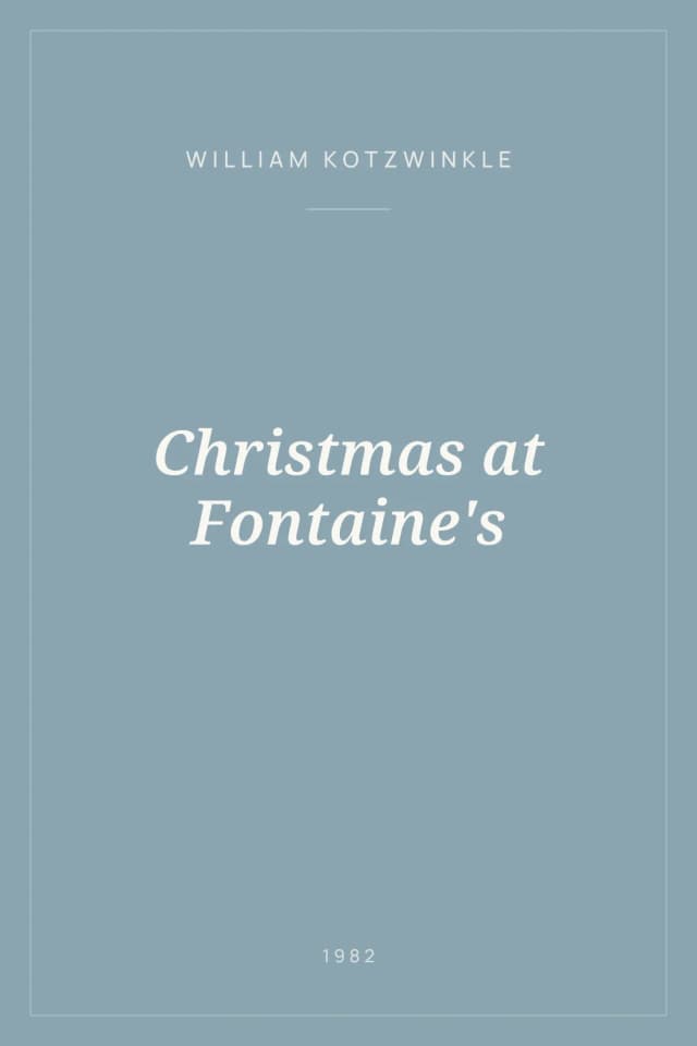 Portada de Christmas at Fontaine's