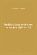 Portada de Meditaciones sobre una ecuación diferencial