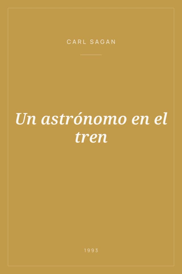 Portada de Un astrónomo en el tren