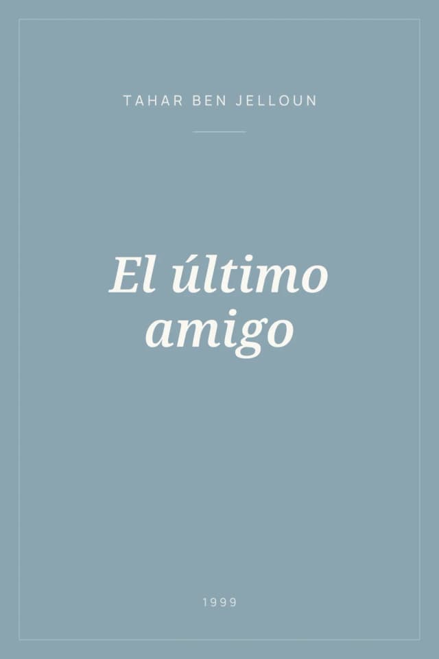 Portada de El último amigo