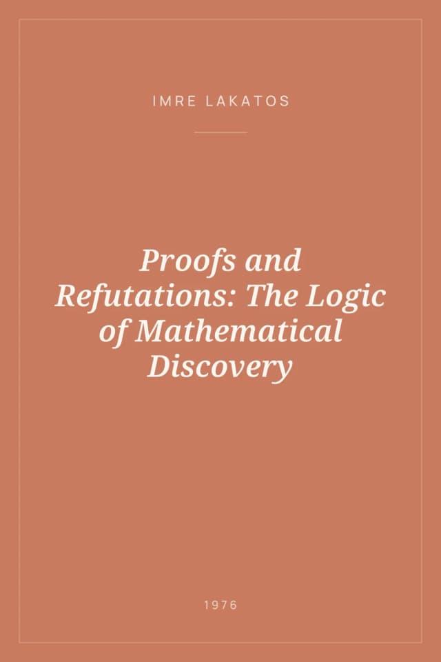 Portada de Proofs and Refutations: The Logic of Mathematical Discovery