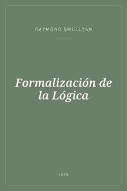 Portada de Formalización de la Lógica