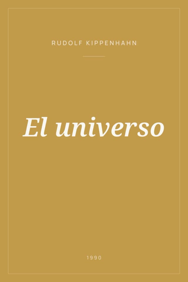 Portada de El universo
