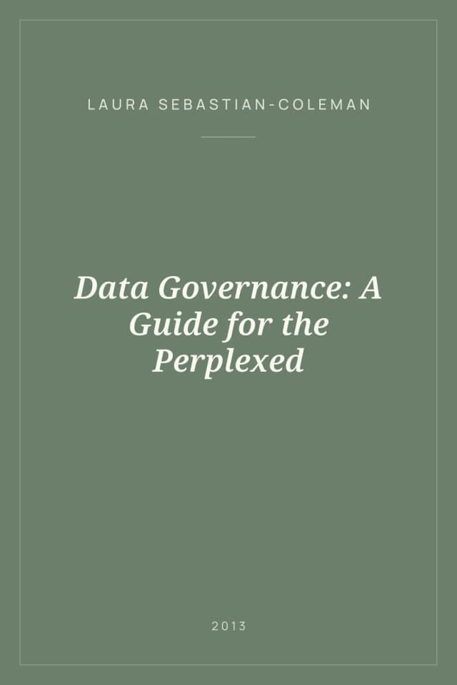 Portada de Data Governance: A Guide for the Perplexed