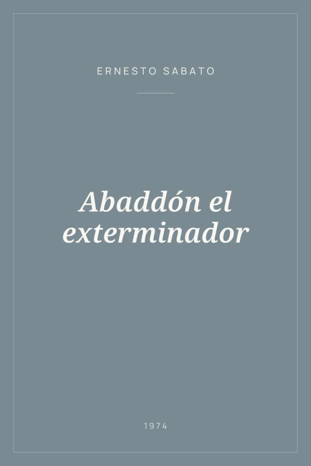 Portada de Abaddón el exterminador