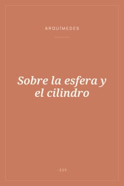 Portada de Sobre la esfera y el cilindro