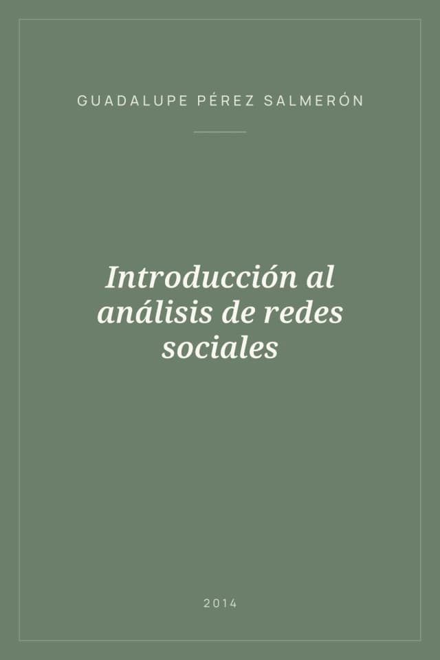 Portada de Introducción al análisis de redes sociales