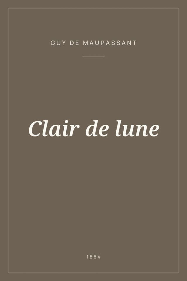 Portada de Clair de lune