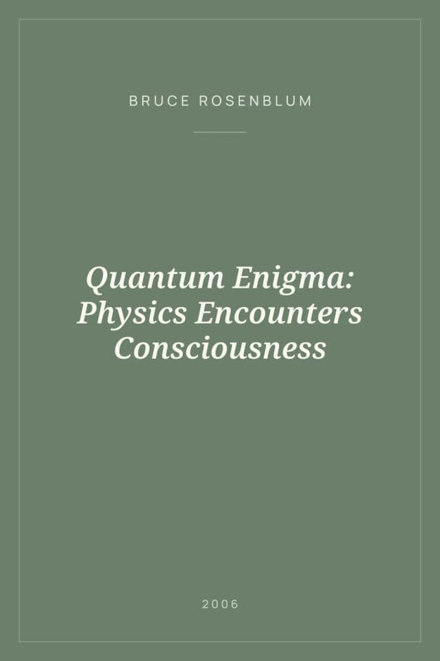 Portada de Quantum Enigma: Physics Encounters Consciousness