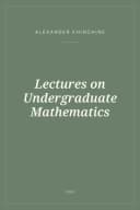 Portada de Lectures on Undergraduate Mathematics