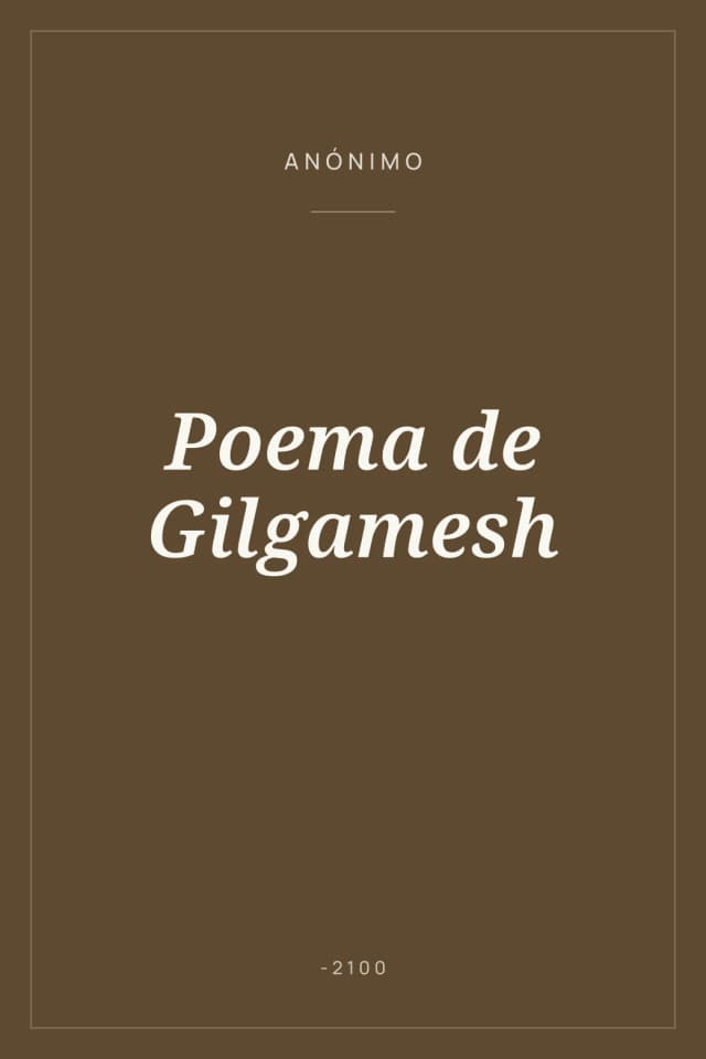 Portada de Poema de Gilgamesh
