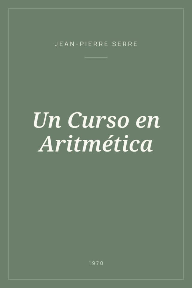 Portada de Un Curso en Aritmética
