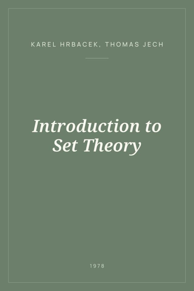 Portada de Introduction to Set Theory