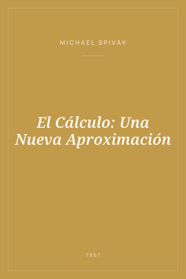Portada de El Cálculo: Una Nueva Aproximación