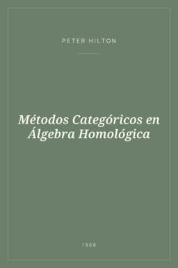 Portada de Métodos Categóricos en Álgebra Homológica