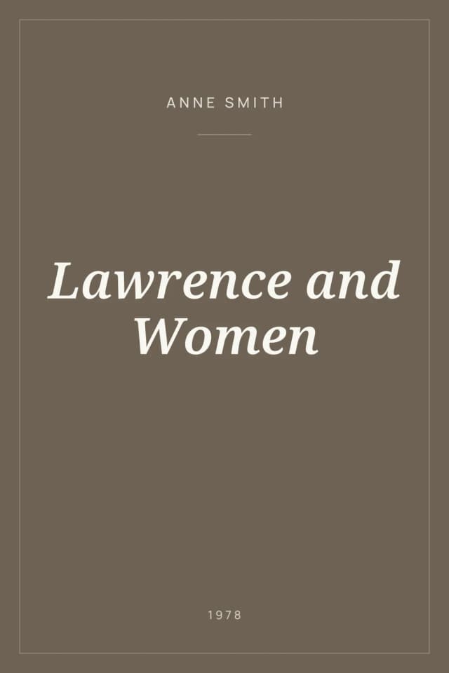 Portada de Lawrence and Women