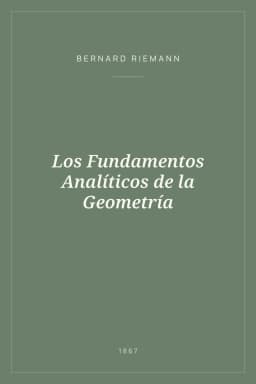 Portada de Los Fundamentos Analíticos de la Geometría