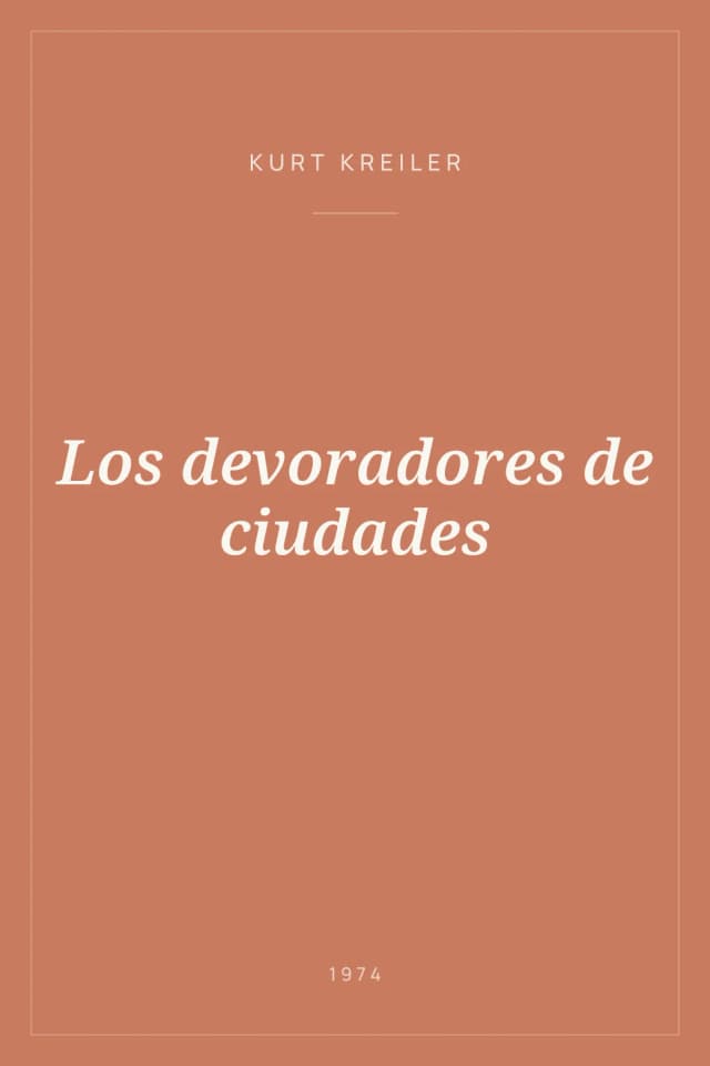 Portada de Los devoradores de ciudades