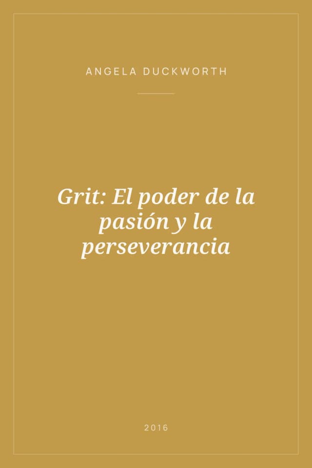 Portada de Grit: El poder de la pasión y la perseverancia